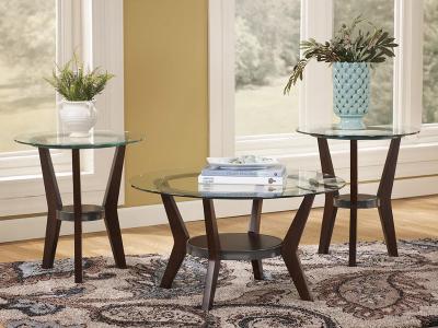 Ashley Furniture Fantell Occasional Table Set (3/CN) T210-13 Dark Brown