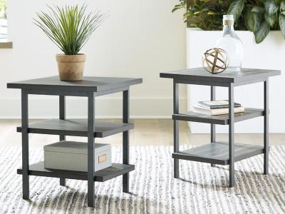 Ashley Furniture Jandoree Rectangular End Table (2/CN) T085-3 Grayish Brown