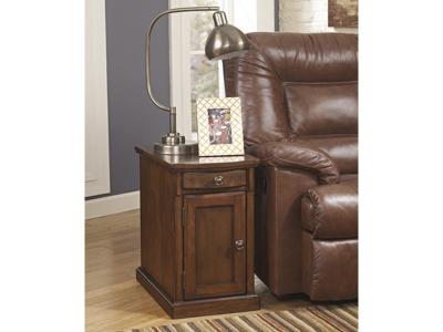 Ashley Furniture Laflorn Chair Side End Table T127-565 Medium Brown