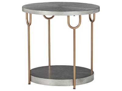 Ashley Furniture Ranoka Round End Table T178-6 Platinum