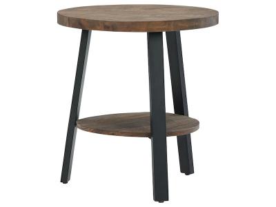 Ashley Furniture Chanzen Round End Table T282-6 Brown/Black