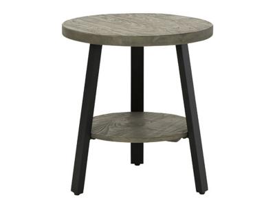 Ashley Furniture Brennegan Round End Table T323-6 Gray/Black
