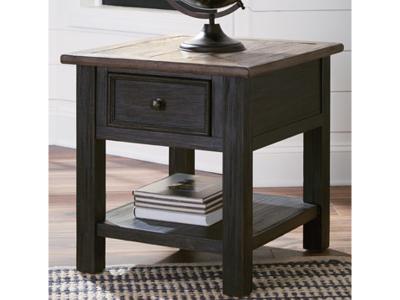 Ashley Furniture Tyler Creek Rectangular End Table T736-3 Grayish Brown/Black