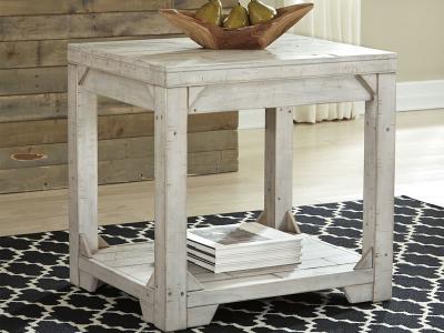 Ashley Furniture Fregine Rectangular End Table T755-3 Whitewash