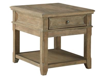 Ashley Furniture Janismore Rectangular End Table T976-3 Grayish Brown