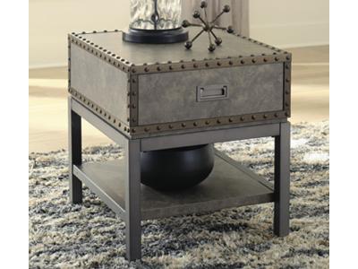 Ashley Furniture Derrylin Rectangular End Table T973-3 Brown