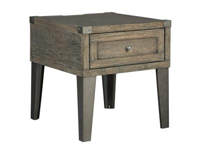 Ashley Furniture Chazney Rectangular End Table T904-3 Rustic Brown