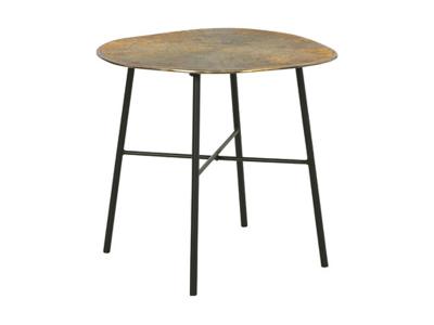 Ashley Furniture Josslett Round End Table T834-6 Antique Copper Finish