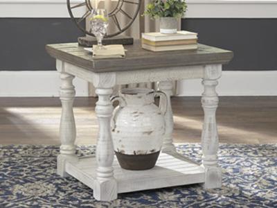 Ashley Furniture Havalance Rectangular End Table T814-3 Gray/White