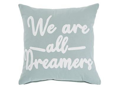 Ashley Furniture Dreamers Pillow (4/CS) A1000985 Light Green/White