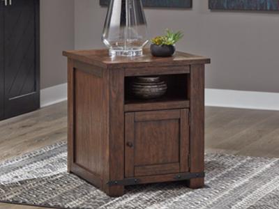 Ashley Furniture Budmore Rectangular End Table T372-3 Brown