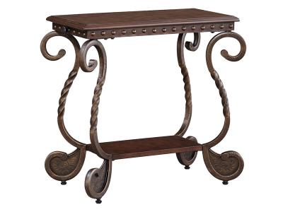 Ashley Furniture Rafferty Chair Side End Table T382-7 Dark Brown