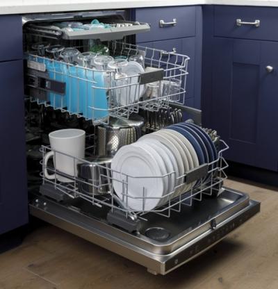 24" GE Built-In Tall Tub Dishwasher With Stainless Steel Tub - GDT665SGNWW