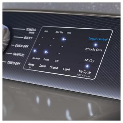 27" GE Profile 7.4 Cu. Ft. Smart Electric Dryer in Diamond Grey - PTD70EBMTDG