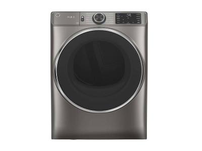 28" GE 7.8 Cu. Ft. Capacity Dryer With Built-in Wifi Satin Nickel - GFD65ESMNSN