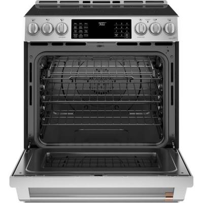 30" Café 5.7 Cu. Ft. Slide-In Front Control Induction And Convection Range - CCHS900P2MS1