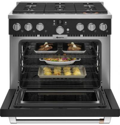 36" Café 5.7 Cu. Ft. Smart Freestanding Dual Fuel Range With Natural Gas - C2Y366P3TD1