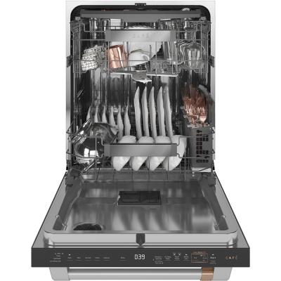 24" Café Interior Built In Dishwasher with Hidden Controls in Stainless Steel - CDT875P2NS1