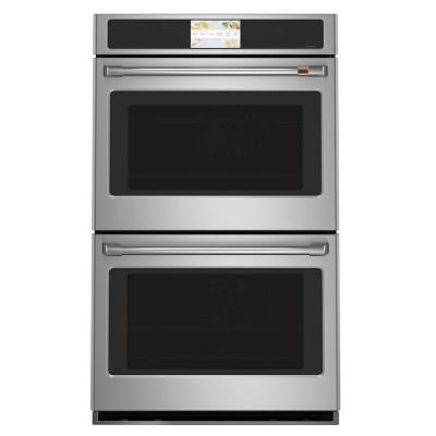 30" Café 10 Cu. Ft. Built-In Convection Double Wall Oven In Stainless Steel - CTD90DP2NS1