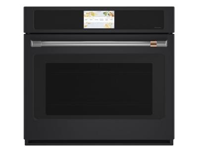 30" GE Café 5.0 Cu. Ft. Built-In Convection Single Wall Oven In Matte Black - CTS90DP3ND1