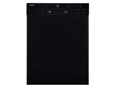 24" GE Built-In Front Control Dishwasher With Stainless Steel Tall Tub In Black - GBF532SGPBB