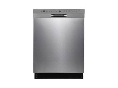 24" GE Built-in Front Control Dishwasher With Stainless Steel Tall Tub in Stainless Steel - GBF655SSPSS