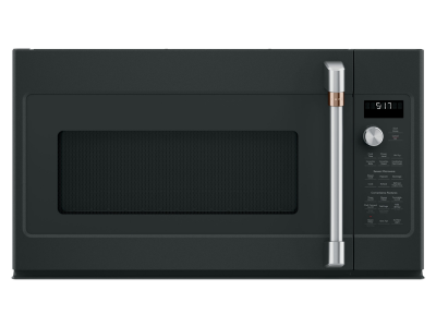 30" GE Café 1.7 Cu. Ft. Over-the-Range Microwave Oven in Matte Black - CVM517P3RD1