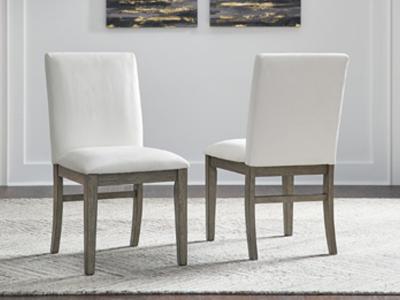 Ashley Furniture Anibecca Dining UPH Side Chair (2/CN) D970-01 Gray/Off White