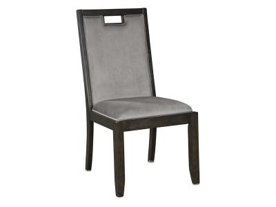 Ashley Furniture Hyndell Dining UPH Side Chair (2/CN) D731-01 Gray/Dark Brown