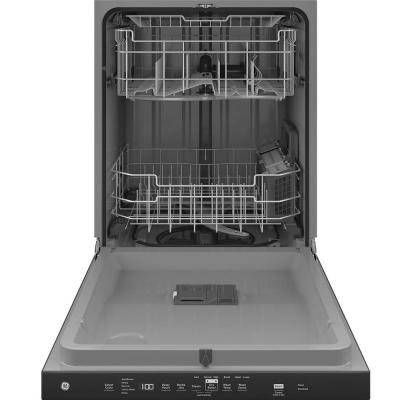 24" GE Top Control Plastic Interior Dishwasher with Sanitize Cycle - GDP630PYRFS