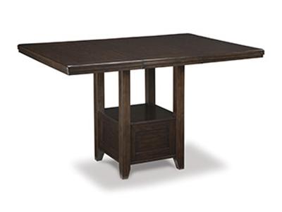 Ashley Furniture Haddigan RECT DRM Counter EXT Table D596-42 Dark Brown