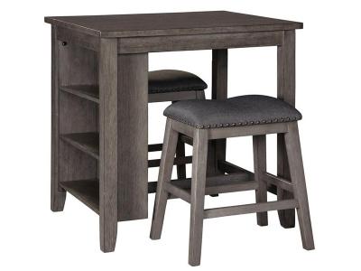 Ashley Furniture Caitbrook RECT DRM Counter TBL Set(3/CN) D388-113 Gray