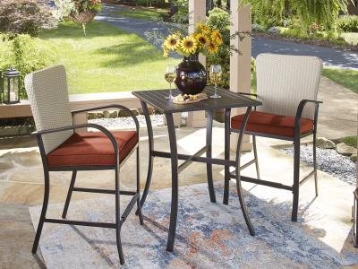 Ashley Furniture Tianna Counter Table Set (3/CN) P226-113 Dark Brown