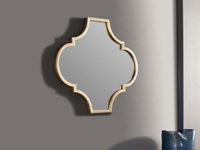 Ashley Furniture Callie Accent Mirror A8010155 Gold Finish