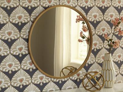 Ashley Furniture Brocky Accent Mirror A8010211 Gold Finish