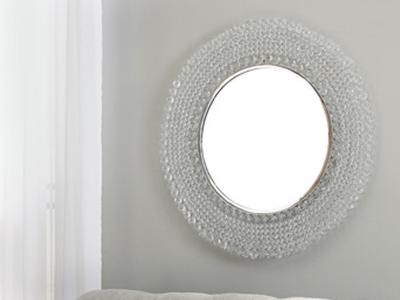 Ashley Furniture Marly Accent Mirror A8010116 Clear/Silver Finish