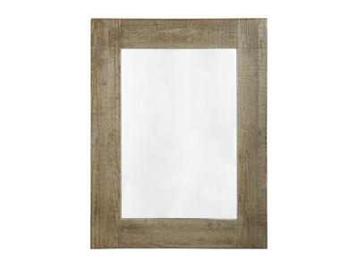 Ashley Furniture Waltleigh Accent Mirror A8010277 Distressed Brown