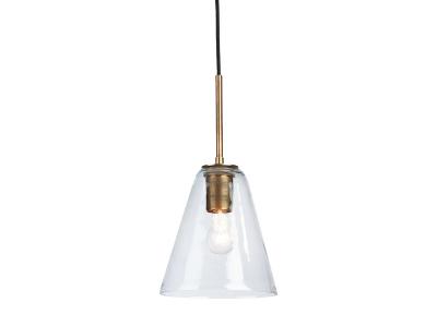 Ashley Furniture Collbrook Glass Pendant Light (1/CN) L000668 Clear/Brass