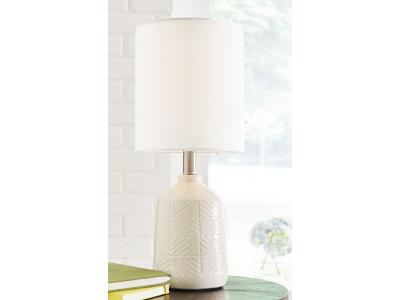 Ashley Furniture Brodewell Ceramic Table Lamp (1/CN) L180034 White