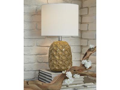 Ashley Furniture Moorbank Ceramic Table Lamp (1/CN) L180084 Amber