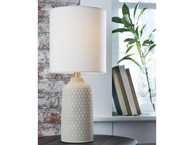 Ashley Furniture Donnford Ceramic Table Lamp (1/CN) L180114 Gray
