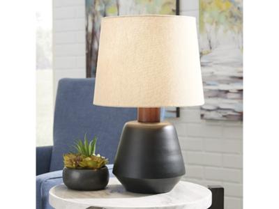 Ashley Furniture Ancel Metal Table Lamp (1/CN) L204204 Black/Brown
