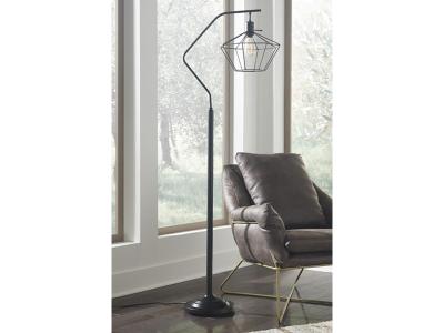 Ashley Furniture Makeika Metal Floor Lamp (1/CN) L207181 Black