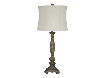 Ashley Furniture Alinae Poly Table Lamp (1/CN) L235484 Antique Gray