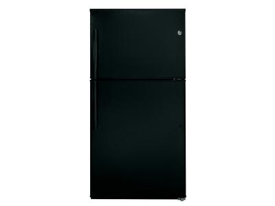 33" GE 21.2 Cu. Ft. Top-Freezer No-Frost Refrigerator - GTE21GTHBB