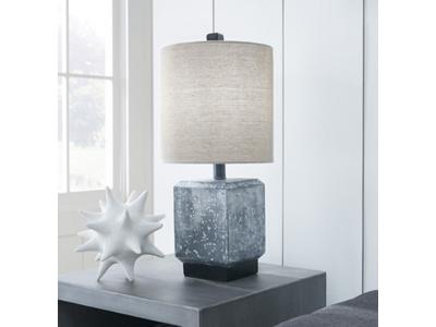 Ashley Furniture Jamila Poly Table Lamp (1/CN) L235664 Gray/Black