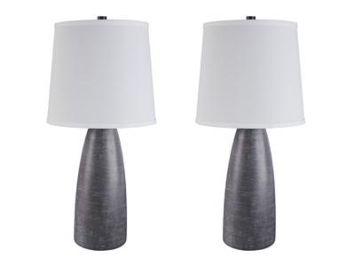 Ashley Furniture Shavontae Poly Table Lamp (2/CN) L243004 Gray