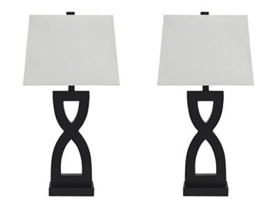 Ashley Furniture Amasai Poly Table Lamp (2/CN) L243144 Black
