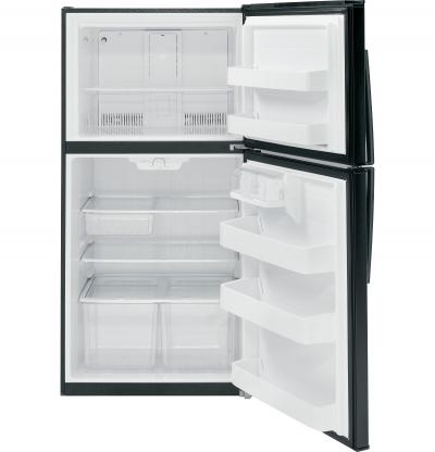 33" GE 21.2 Cu. Ft. Top-Freezer No-Frost Refrigerator - GTE21GTHBB