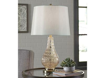 Ashley Furniture Latoya Glass Table Lamp (1/CN) L430594 Champagne